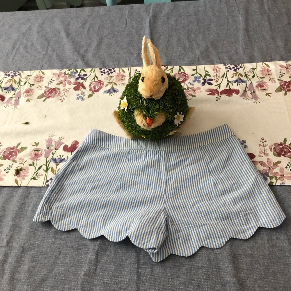 Scalloped blue/white striped size 1 Shorts.